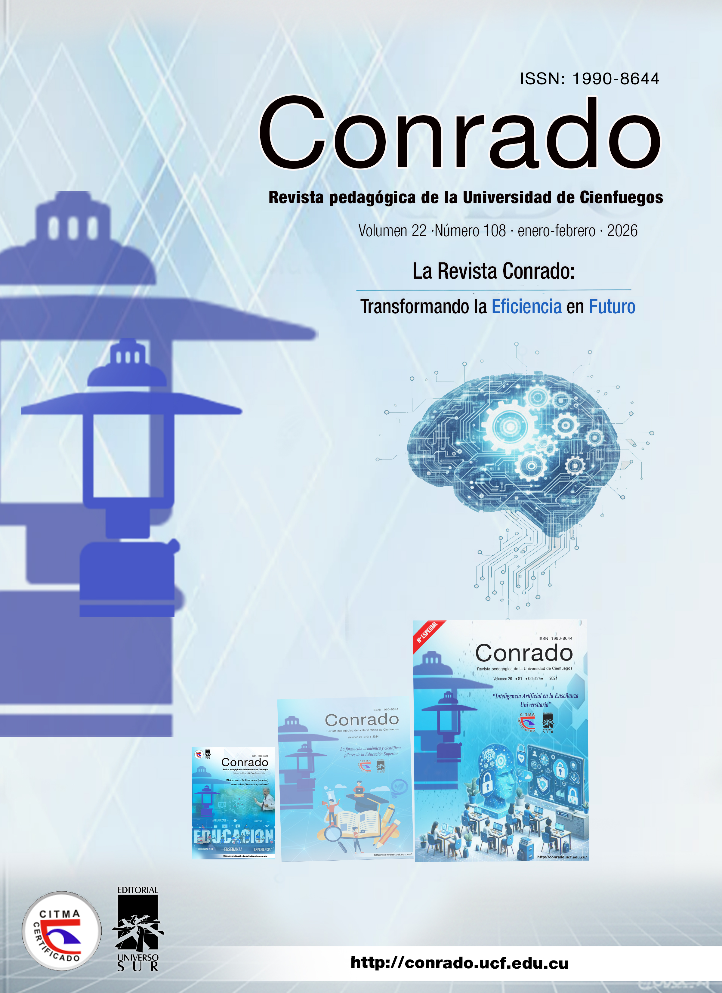 					Ver Vol. 22 Núm. 108 (2026): La Revista Conraddo: Transformando la Eficiencia en Futuro
				